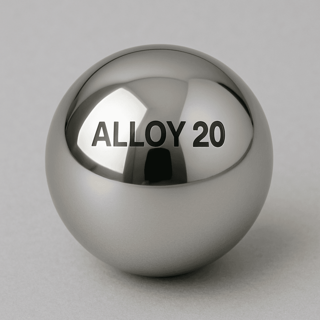 Alloy-20 - Related Non-Ferrous Balls Product Alloy-20 steel balls - Related non-ferrous balls product by Rama & Sons for similar industrial applications